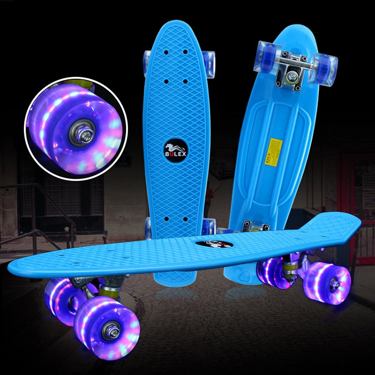 BULEX Environment Protection PP Materials Children Four Wheels Skateboard Shining Fish Plate Pedal Scooter