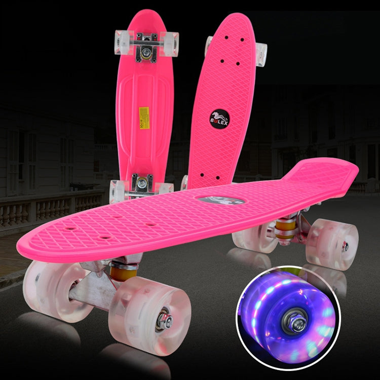 BULEX Environment Protection PP Materials Children Four Wheels Skateboard Shining Fish Plate Pedal Scooter