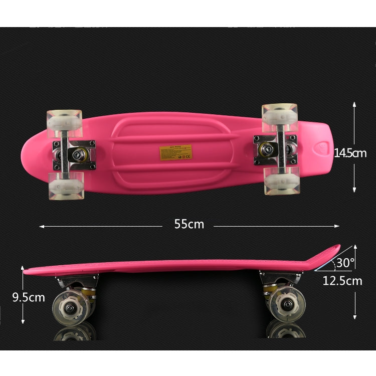 BULEX Environment Protection PP Materials Children Four Wheels Skateboard Shining Fish Plate Pedal Scooter