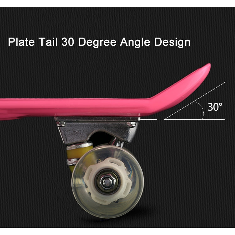 BULEX Environment Protection PP Materials Children Four Wheels Skateboard Shining Fish Plate Pedal Scooter