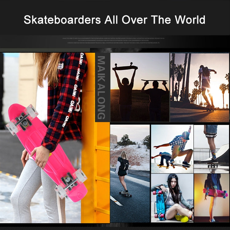 BULEX Environment Protection PP Materials Children Four Wheels Skateboard Shining Fish Plate Pedal Scooter