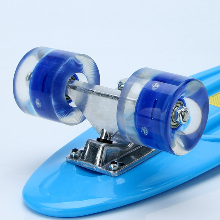 BULEX Environment Protection PP Materials Children Four Wheels Skateboard Shining Fish Plate Pedal Scooter