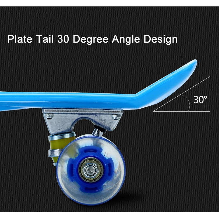 BULEX Environment Protection PP Materials Children Four Wheels Skateboard Shining Fish Plate Pedal Scooter