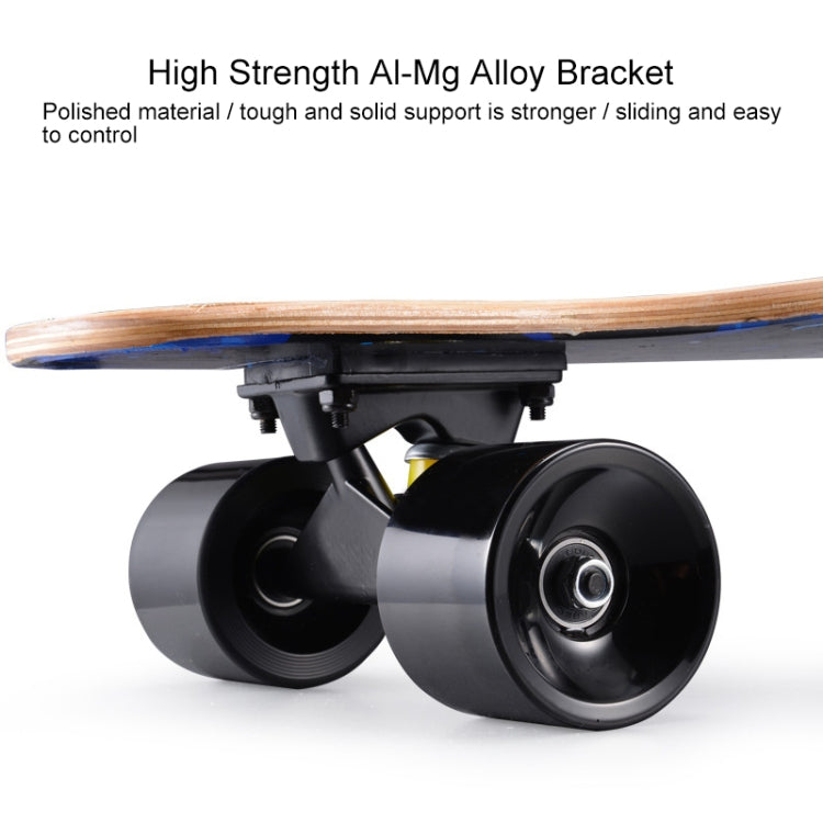 Maple Material Four Wheels Skateboard Fashionable Teenagers Scooter for Beginners, Random Style Delivery