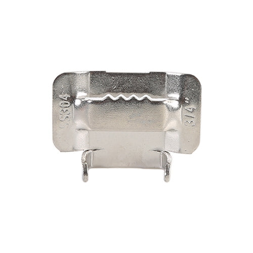 100 PCS 15.88mm 304 Stainless Steel Tie Lock Type Cable Wrapped Bundle Buckle