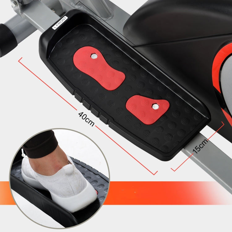 [EU Warehouse] Home Cross Elliptical Trainer with LCD Display & Equipment Stand(Black Red)