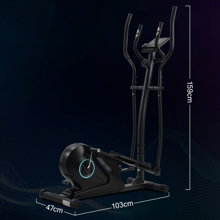 [EU Warehouse] Home Cross Elliptical Trainer with LCD Display & Equipment Stand(Black Blue)