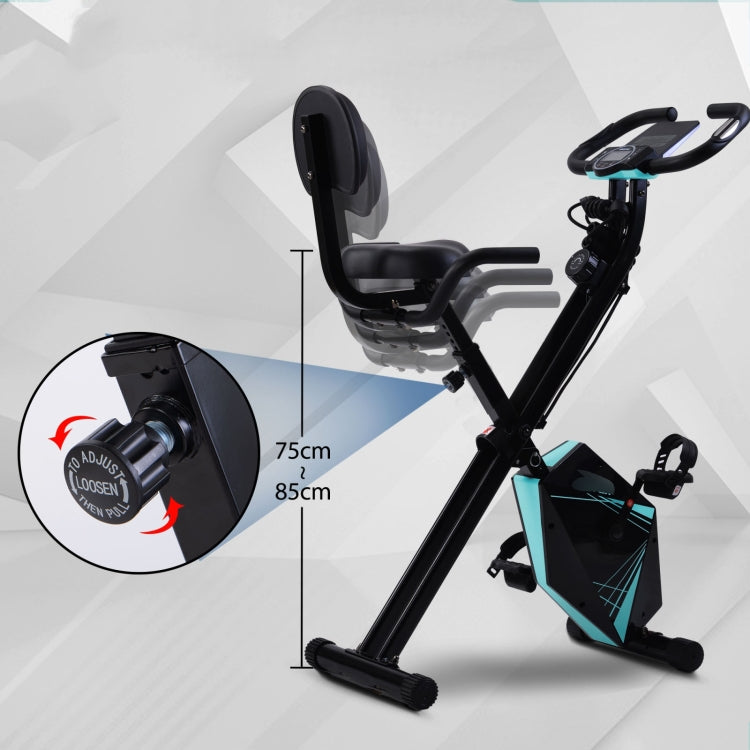 [EU Warehouse] Foldable Bike for Indoor Training with LCD Screen& Adjustable Resistance Bands (Blue)