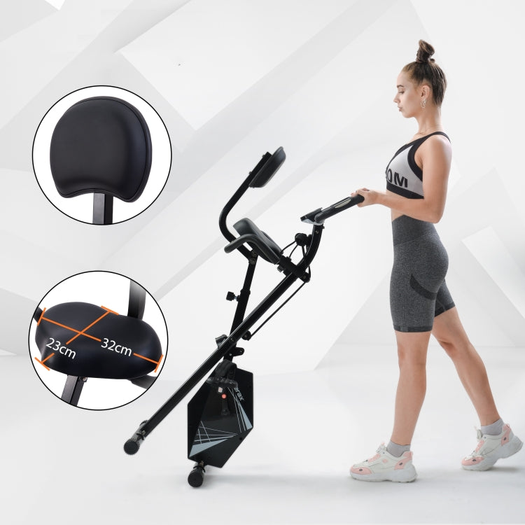 [EU Warehouse] Foldable Bike for Indoor Training with LCD Screen& Adjustable Resistance Bands (Black)