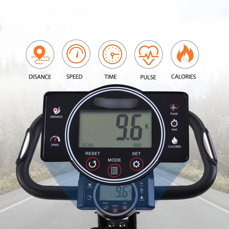 [EU Warehouse] Foldable Bike for Indoor Training with LCD Screen& Adjustable Resistance Bands (Black)