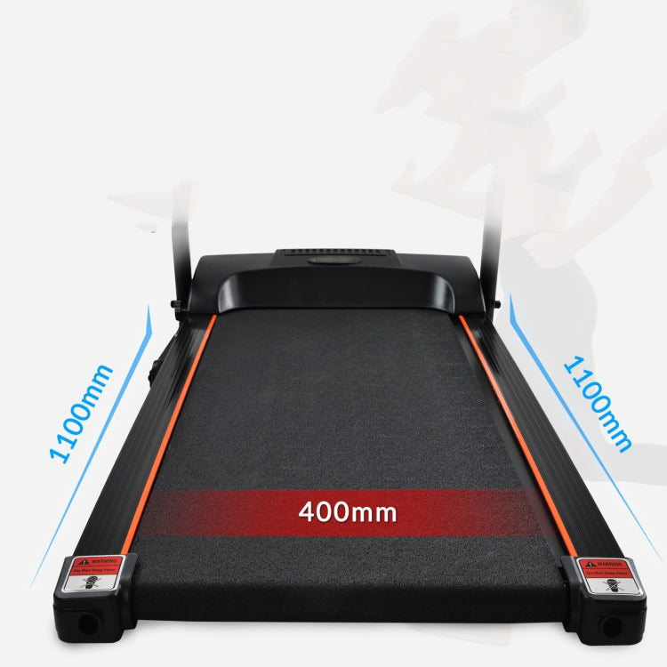[EU Warehouse] Indoor Foldable Treadmills Support Preset Speed Levels & USB / AUX / Bluetooth Connectivity & LED Display(Black)