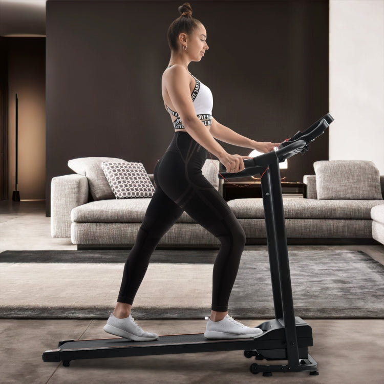 [EU Warehouse] Foldable Treadmill Running Machine with Loudspeaker for Home(Black)