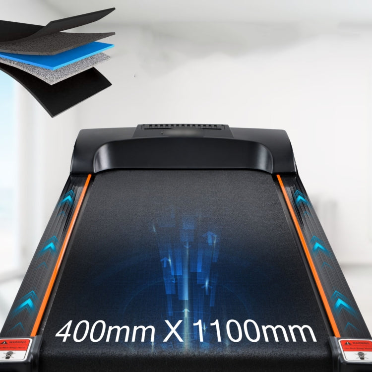 [EU Warehouse] Indoor Foldable Treadmills Support Downloadable APP & USB / AUX / Bluetooth Connectivity & LED Display(Black)