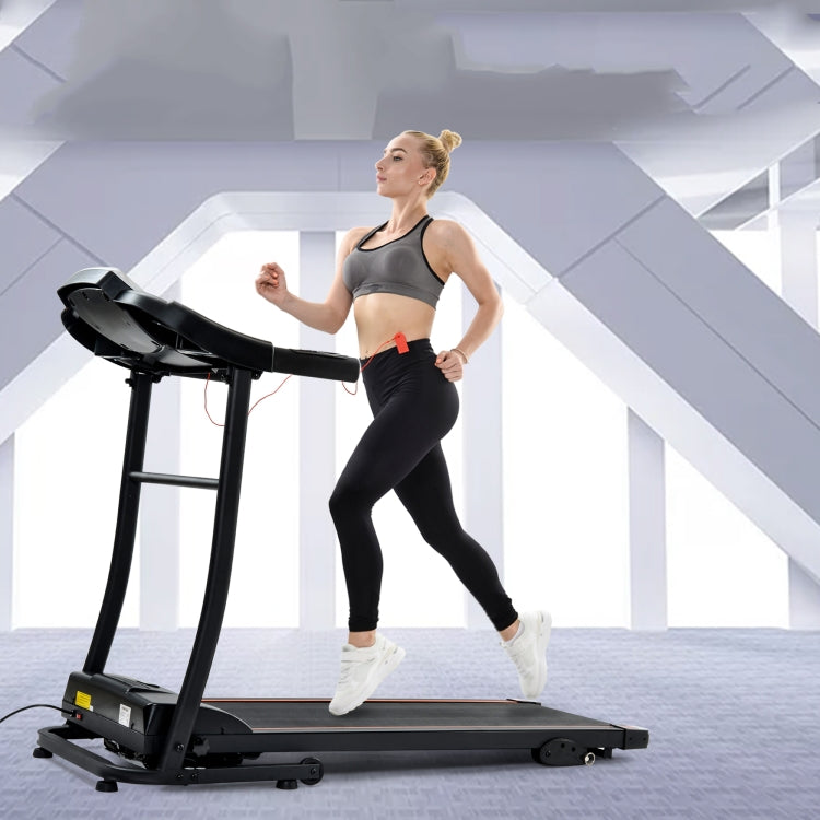 [EU Warehouse] Indoor Foldable Treadmills Support Downloadable APP & USB / AUX / Bluetooth Connectivity & LED Display(Black)