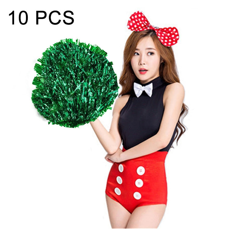 10 PCS Square Dance Aerobics Cheerleading Ball Hand Flower Bouquet, Ribbon Length: 25cm