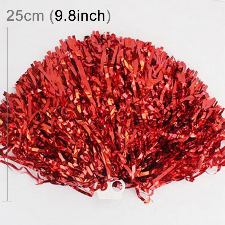 10 PCS Square Dance Aerobics Cheerleading Ball Hand Flower Bouquet, Ribbon Length: 25cm