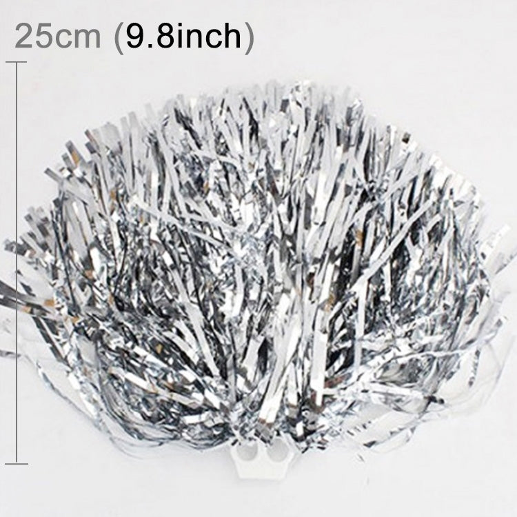 10 PCS Square Dance Aerobics Cheerleading Ball Hand Flower Bouquet, Ribbon Length: 25cm