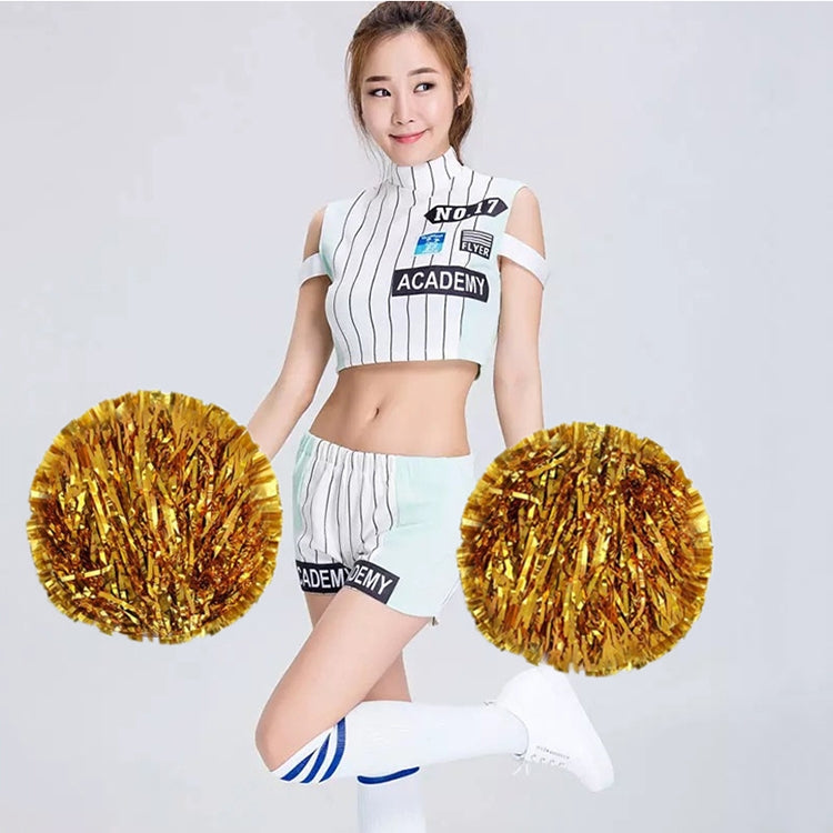 10 PCS Square Dance Aerobics Cheerleading Ball Hand Flower Bouquet, Ribbon Length: 28cm