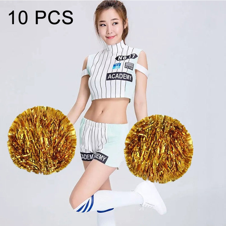 10 PCS Square Dance Aerobics Cheerleading Ball Hand Flower Bouquet, Ribbon Length: 28cm