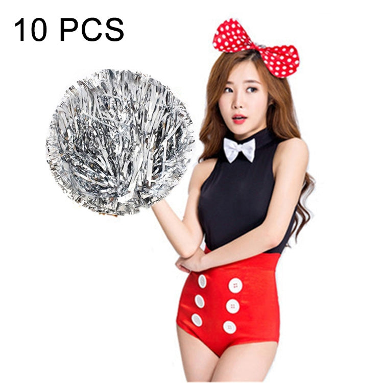 10 PCS Square Dance Aerobics Cheerleading Ball Hand Flower Bouquet, Ribbon Length: 28cm