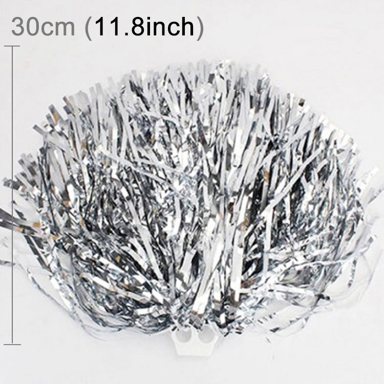 10 PCS Square Dance Aerobics Cheerleading Ball Hand Flower Bouquet, Ribbon Length: 30cm