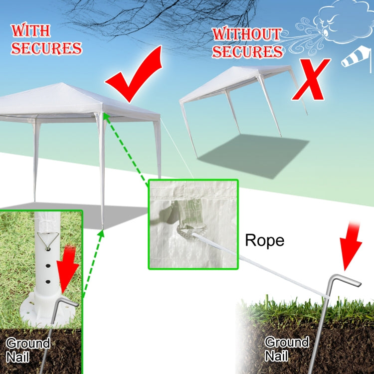 [US Warehouse] 3x3m Four Sides Portable Home Waterproof Tent with Spiral Tubes