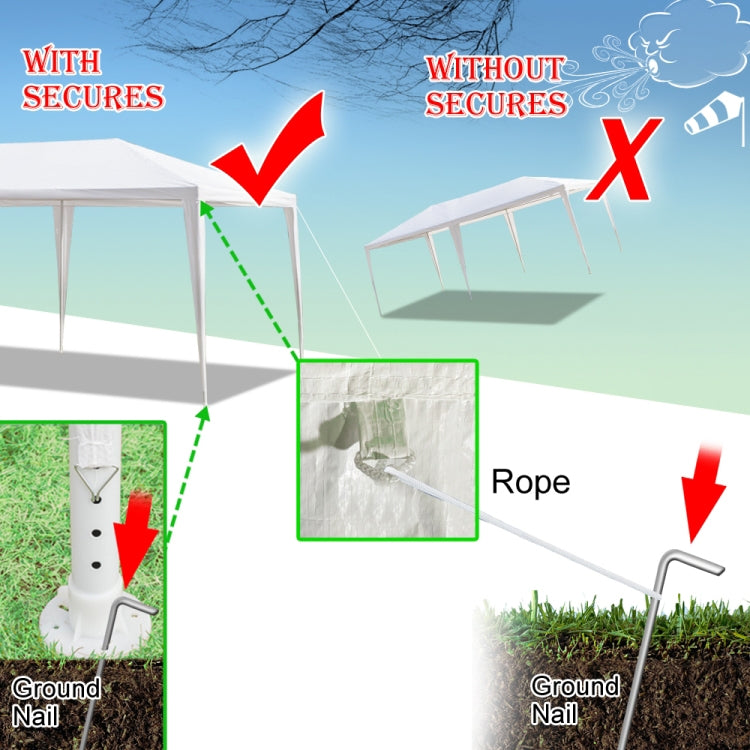 [US Warehouse] 3x6m Four Sides Portable Waterproof Tent with Spiral Tubes