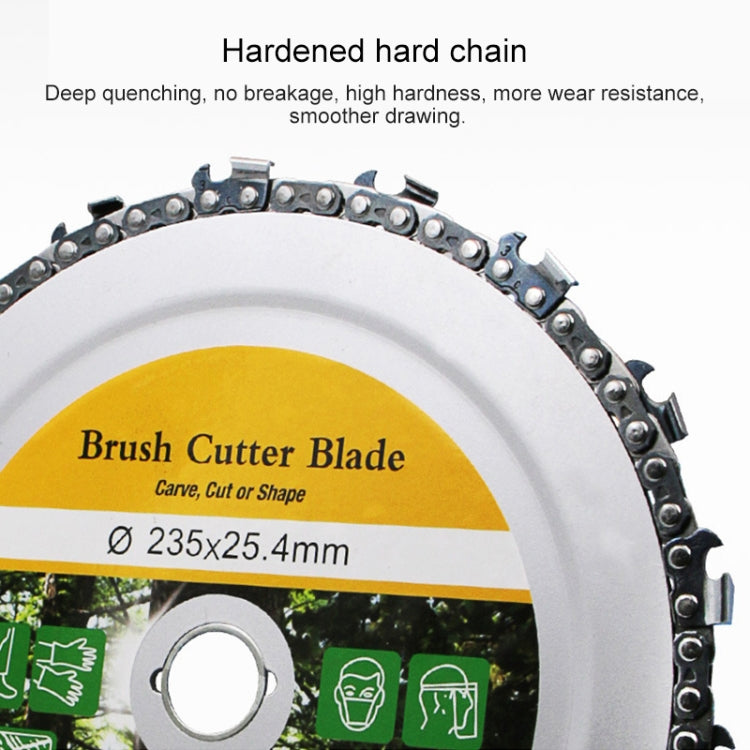 9 inch Wood Slotted Saw Blade Angle Grinder Chain Tray