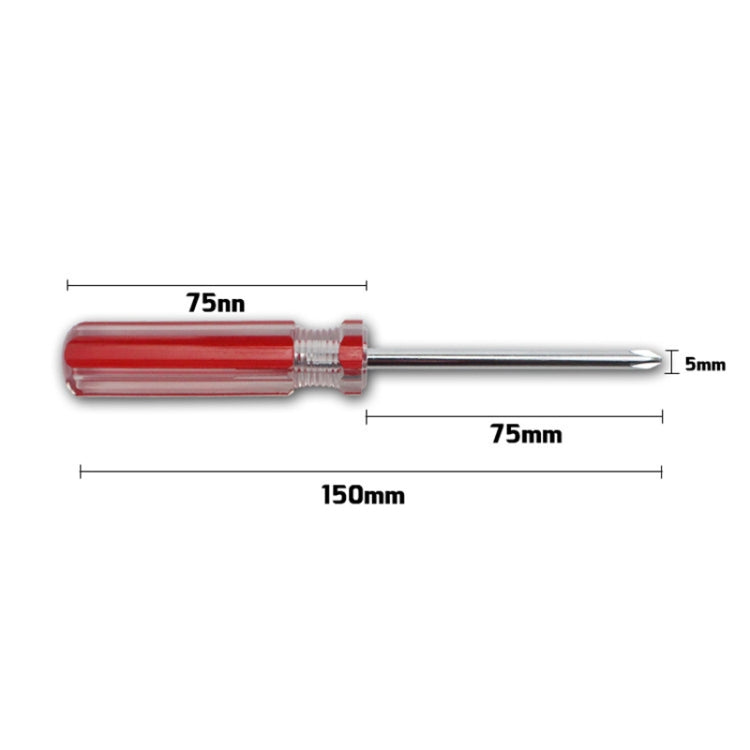 10 PCS 5mm Cross Magnetic Screwdriver Tool