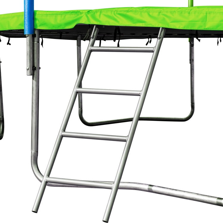 [US Warehouse] 16FT Outdoor Activity Round Trampoline Bouncing Bed with backboard(Green)