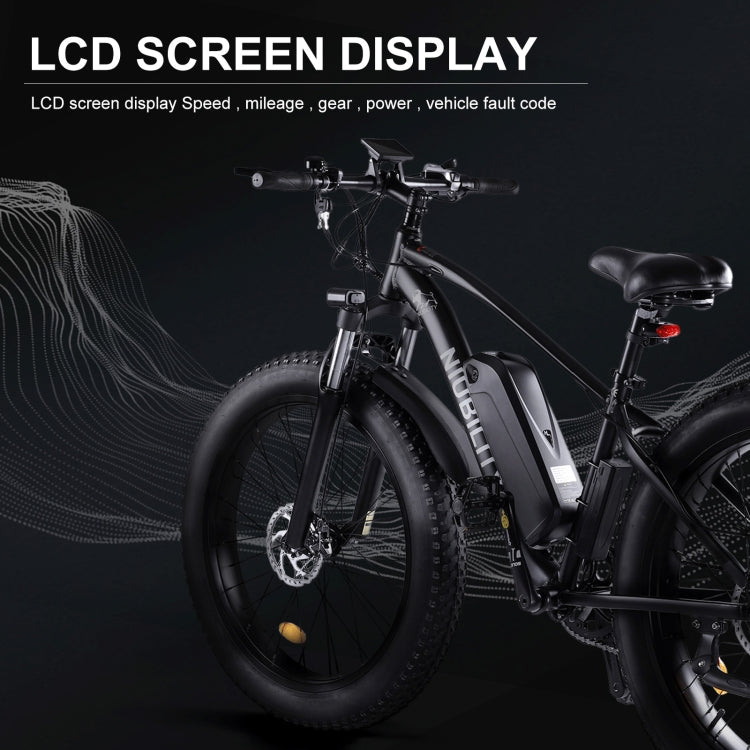 [EU Warehouse] NIUBILITY B26 42V 12.5AH 1000W Electric Bicycle with 26 inch Tires & LCD Display, EU Plug(Black)