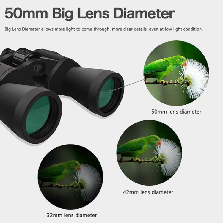 [US Warehouse] 20X50 Portable Waterproof Folding Zoom High-definition Day-view Binoculars