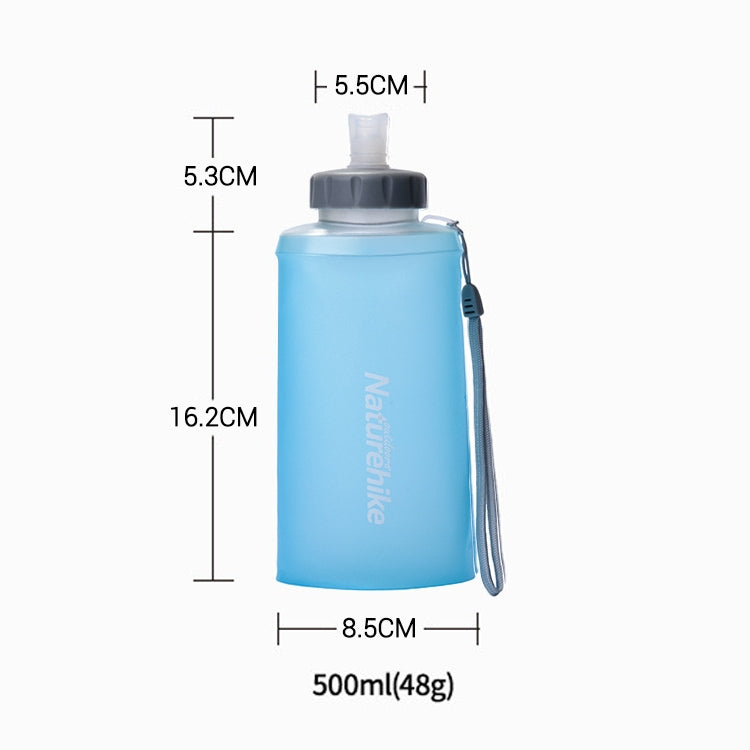 Outdoor Sports Foldable Portable Soft TPU Water Kettle, Capacity: 500ml, Random Color Delivery