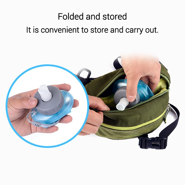 Outdoor Sports Foldable Portable Soft TPU Water Kettle, Capacity: 500ml, Random Color Delivery