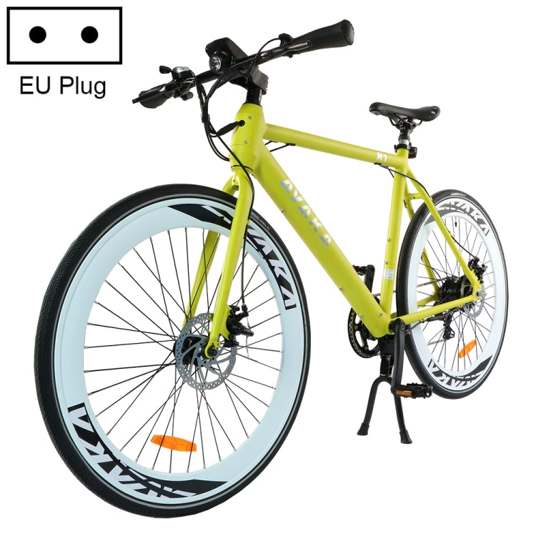[EU Warehouse] AVAKA R1 250W 36V 9AH Electric Bicycle with 7 Gears Derailleur , EU Plug(Yellow)