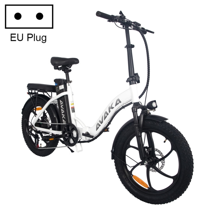 [EU Warehouse] AVAKA BZ20 PLUS 500W 48V 15AH Foldable Electric Bicycle with 7 Gears Derailleur & 20 inch Integrated Tires, EU Plug
