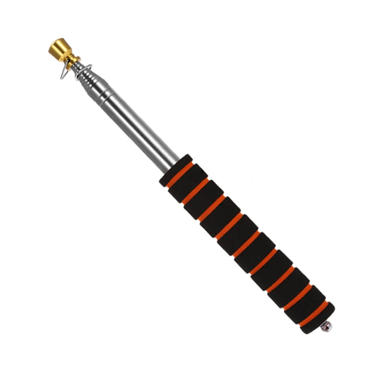 10 PCS 1.6M 10 Knots Multi-function Telescopic Stainless Steel Sponge Golden Head Teaching Stick Guide Flagpole Signal Flag