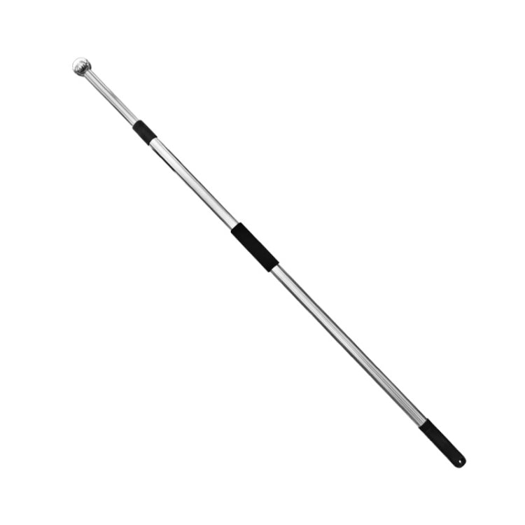 10 PCS 2M 2 Knots Multi-function Telescopic Stainless Steel Teaching Stick Guide Flagpole Signal Flag