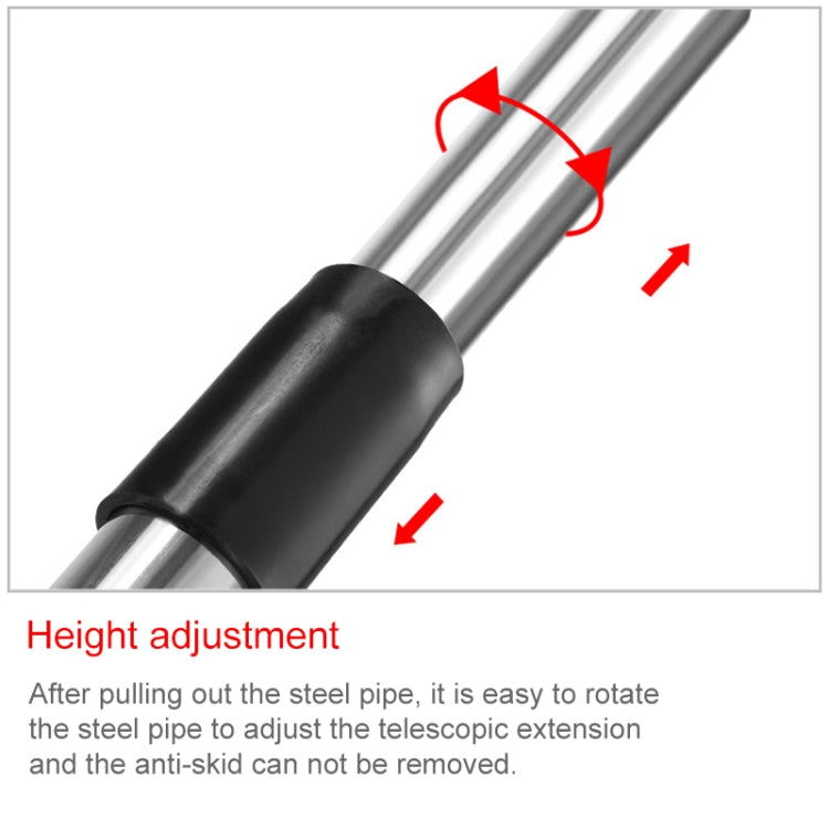 10 PCS 2.5M 2 Knots Multi-function Telescopic Stainless Steel Teaching Stick Guide Flagpole Signal Flag