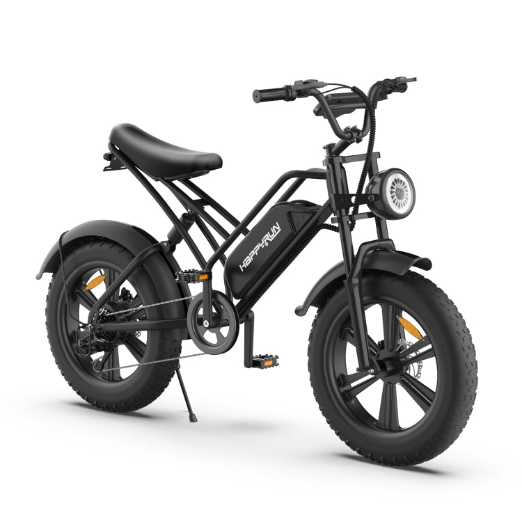 [EU Warehouse] HAPPYRUN G50 750W 48V / 18AH Electric Bicycle with LED Display & 20 inch Tires, EU Plug(Black)