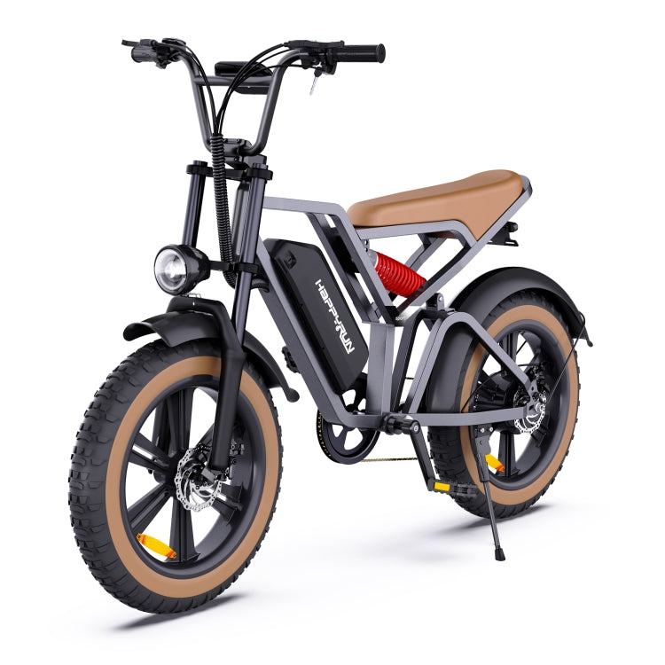 [US Warehouse] HAPPYRUN G60 750W 48V / 18AH Electric Bicycle with LED Display & 20 inch Tires, US Plug