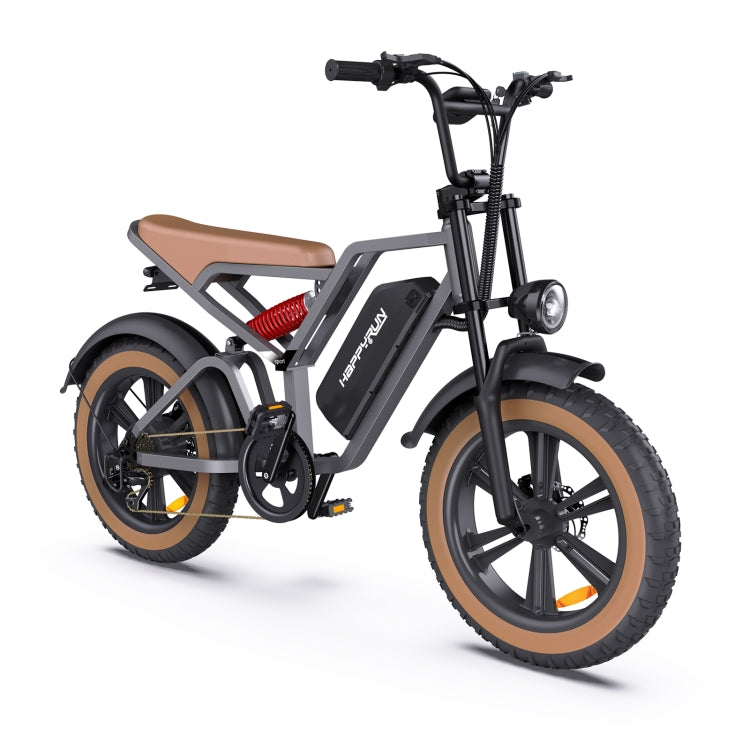 [US Warehouse] HAPPYRUN G60 750W 48V / 18AH Electric Bicycle with LED Display & 20 inch Tires, US Plug