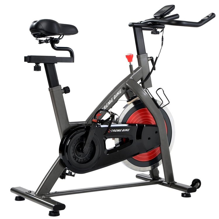 [UK Warehouse] Indoor Portable Exercise Spinning Bike with 4-way Adjustable Handle / Seat & 13kg Flywheel & LCD Display