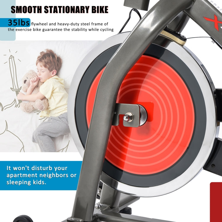 [UK Warehouse] Indoor Portable Exercise Spinning Bike with 4-way Adjustable Handle / Seat & 13kg Flywheel & LCD Display