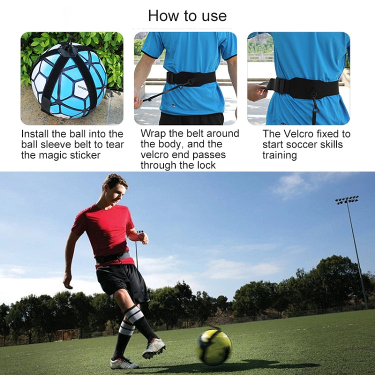 Football Trainer Soccer Ball Practice Belt Training Equipment Sports Assistance for Children, Random Color Delivery