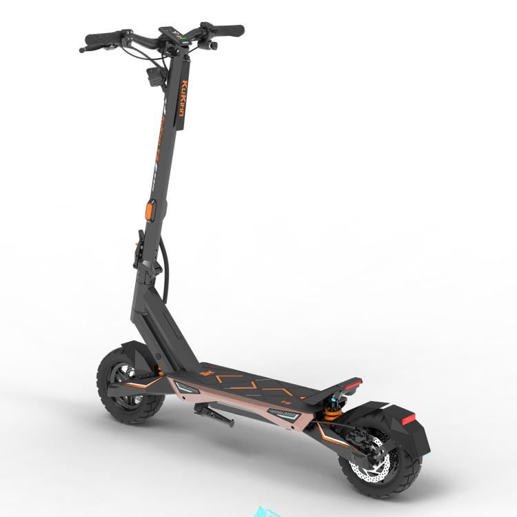 [EU Warehouse] Kukirin T3 800W 45km/h Max Speed Folding Electric Scooter with 10 inch Vacuum Tires & 14-Light System, EU Plug - Black