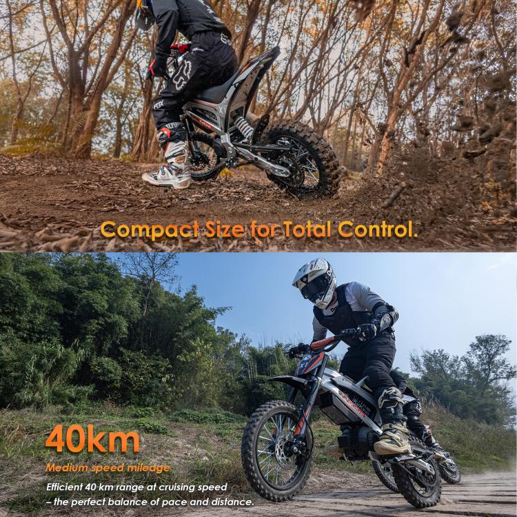 [EU Warehouse] Kukirin X1 1000W 50km/h Max Speed Electric Off-road Motorcycle with 14-inch Front / 12-inch Rear Tires, EU Plug