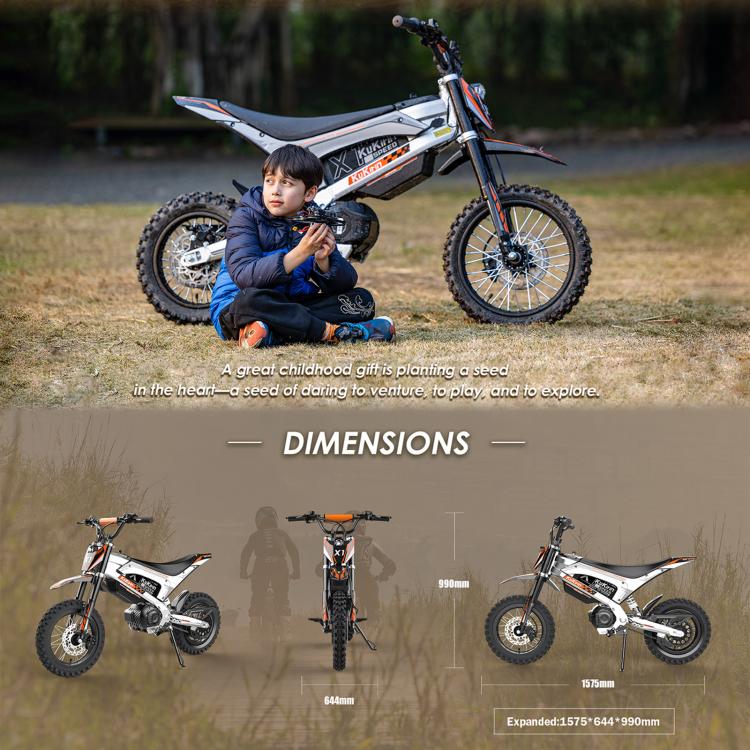 [EU Warehouse] Kukirin X1 1000W 50km/h Max Speed Electric Off-road Motorcycle with 14-inch Front / 12-inch Rear Tires, EU Plug