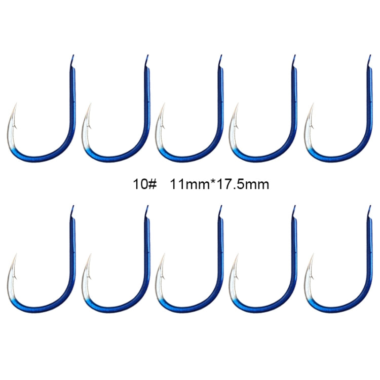 10 PCS 10 # ISE Carbon Steel Fish Barbed Hook Fishing Hooks