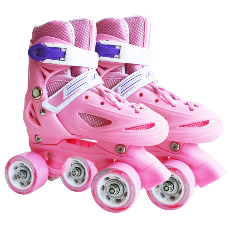 Banwei Children Double Row Four-wheel Roller Skates Skating Shoes, Size : XS